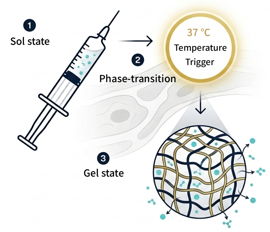 Figure for stimuli-responsive drug delivery